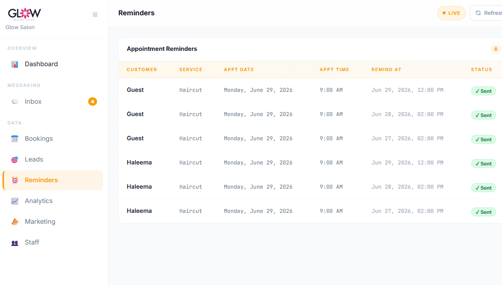 Automated Reminders